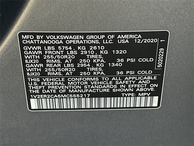 2021 Volkswagen Atlas SEL