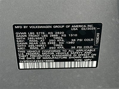 2025 Volkswagen Atlas Cross Sport 2.0T SEL Premium R-Line