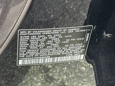 2021 Volkswagen Atlas 2.0T SE w/Technology