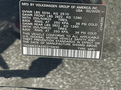 2025 Volkswagen Atlas Cross Sport 2.0T SE w/Technology
