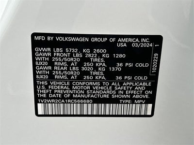 2024 Volkswagen Atlas 2.0T SE w/Technology