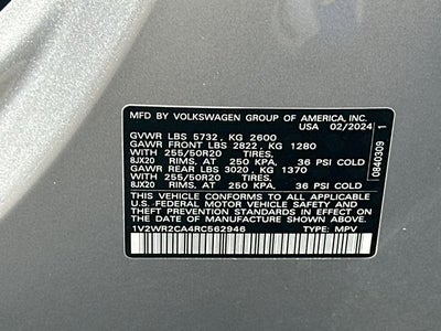 2024 Volkswagen Atlas 2.0T SE w/Technology