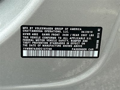 2013 Volkswagen Passat TDI SE w/Sunroof