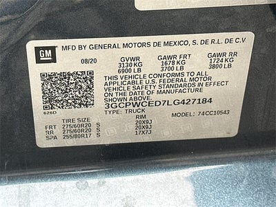 2020 Chevrolet Silverado 1500 LT