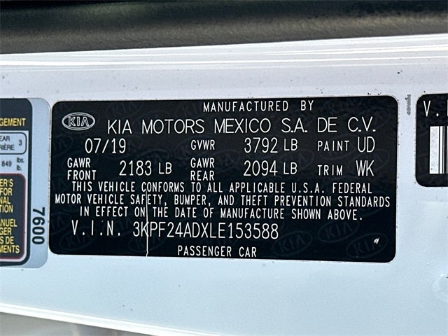 2020 Kia Forte FE