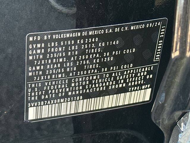 2024 Volkswagen Tiguan 2.0T SE