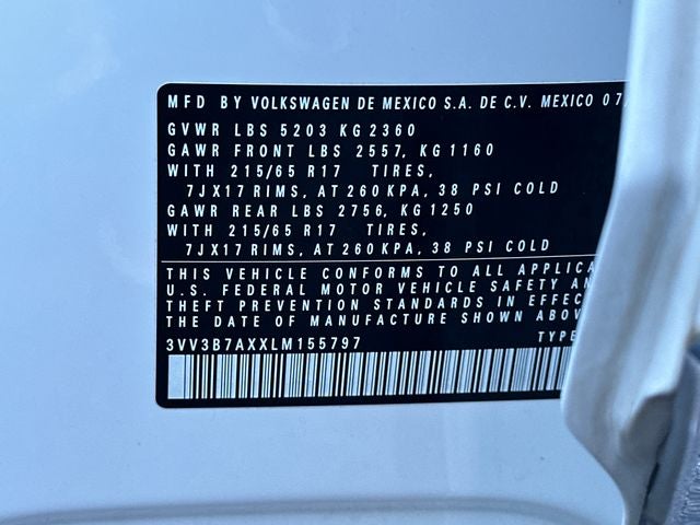 2020 Volkswagen Tiguan 2.0T SE