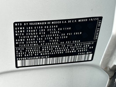 2024 Volkswagen Tiguan 2.0T Wolfsburg Edition