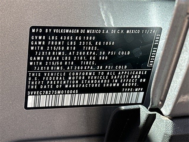 2025 Volkswagen Taos 1.5T SE