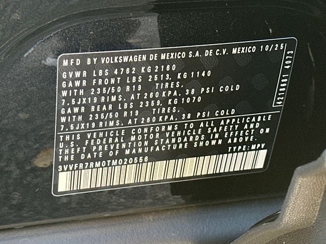 2026 Volkswagen Tiguan 2.0T SE
