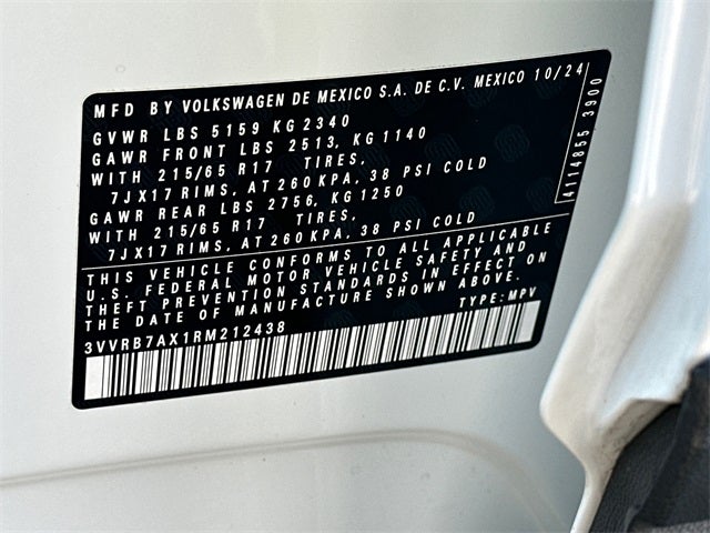 2024 Volkswagen Tiguan 2.0T S