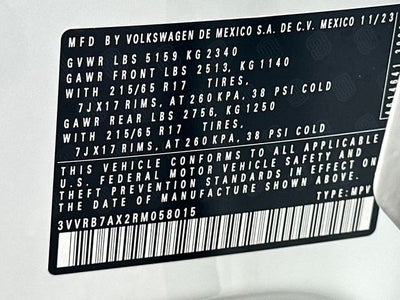 2024 Volkswagen Tiguan 2.0T S