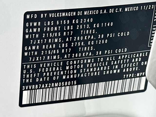 2024 Volkswagen Tiguan 2.0T S