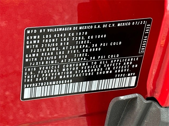 2022 Volkswagen Taos 1.5T SE