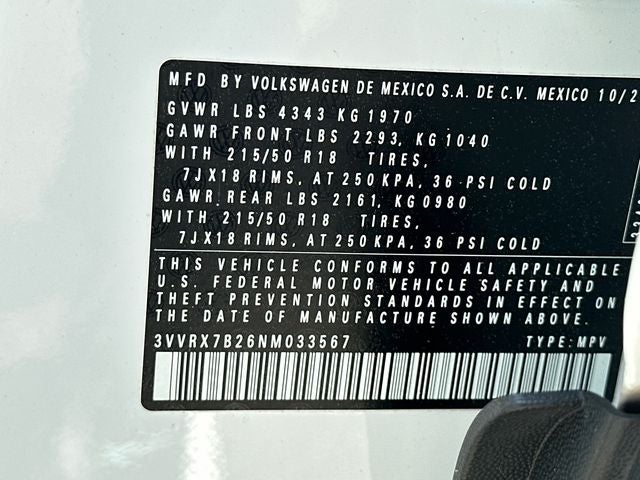 2022 Volkswagen Taos 1.5T SE