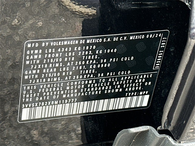 2024 Volkswagen Taos 1.5T SE