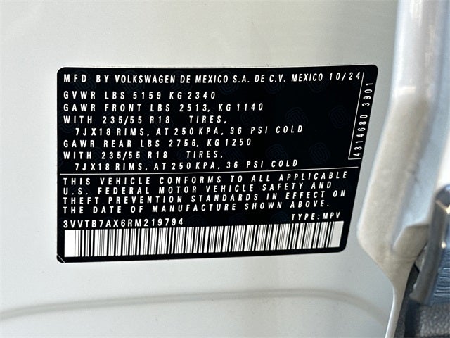 2024 Volkswagen Tiguan 2.0T Wolfsburg Edition