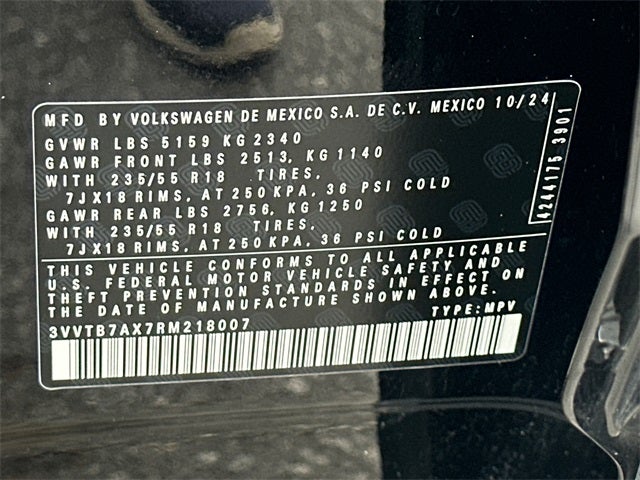 2024 Volkswagen Tiguan 2.0T Wolfsburg Edition