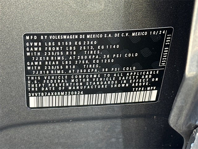 2024 Volkswagen Tiguan 2.0T Wolfsburg Edition