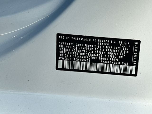 2019 Volkswagen Jetta 1.4T SE