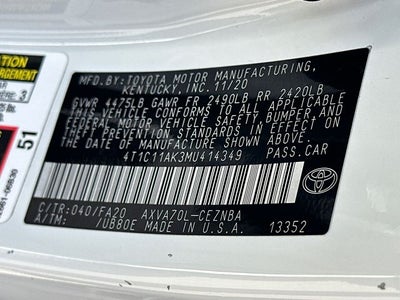 2021 Toyota Camry LE