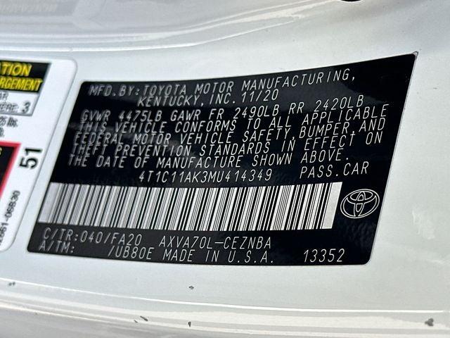 2021 Toyota Camry LE