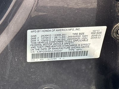 2018 Acura MDX 3.5L w/Technology Package