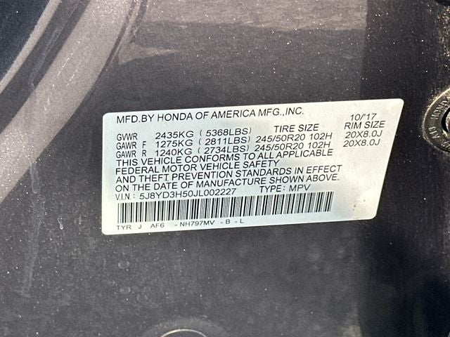 2018 Acura MDX 3.5L w/Technology Package