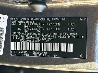 2022 Toyota Highlander XLE