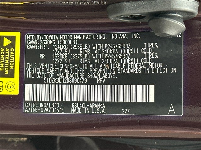 2013 Toyota Highlander Base Plus V6