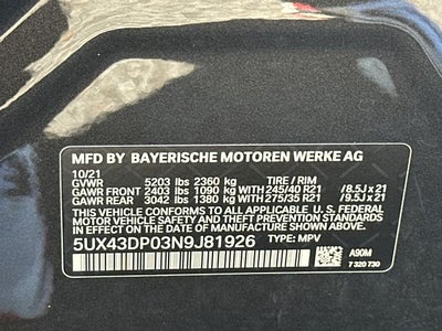2022 BMW X3 sDrive30i