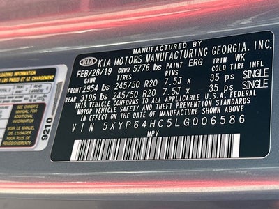 2020 Kia Telluride S