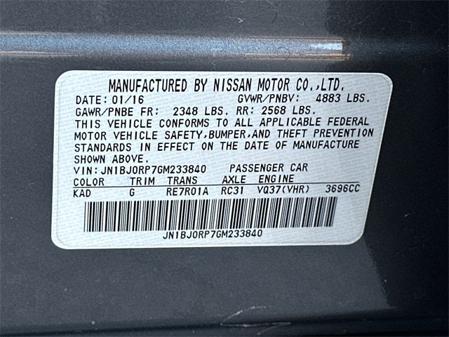 2016 INFINITI QX50 Base