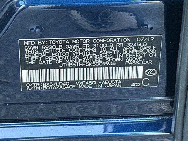 2019 Lexus LS 500 Base