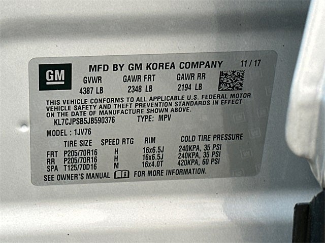 2018 Chevrolet Trax LT