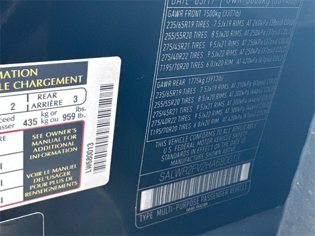 2017 Land Rover Range Rover Sport 3.0L V6 Supercharged HSE