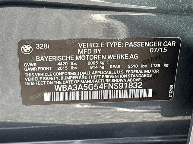 2015 BMW 3 Series 328i