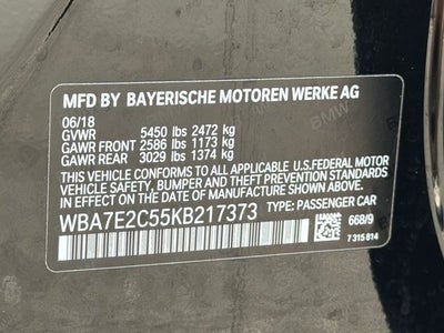 2019 BMW 7 Series 740i