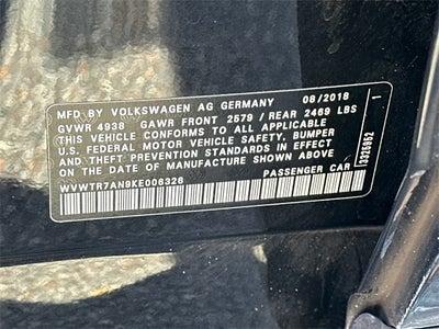 2019 Volkswagen Arteon 2.0T SEL Premium R-Line 4Motion