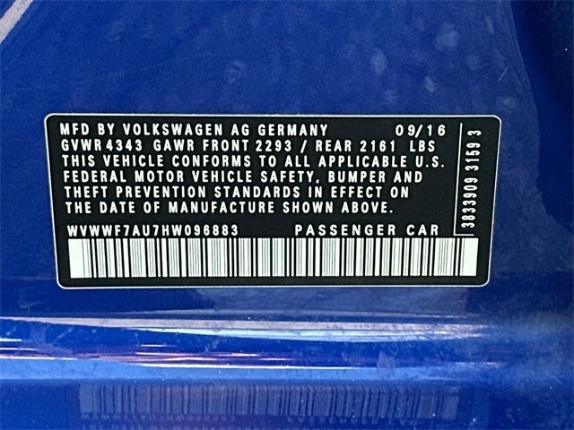 2017 Volkswagen Golf R DCC & Navigation 4Motion 4Motion