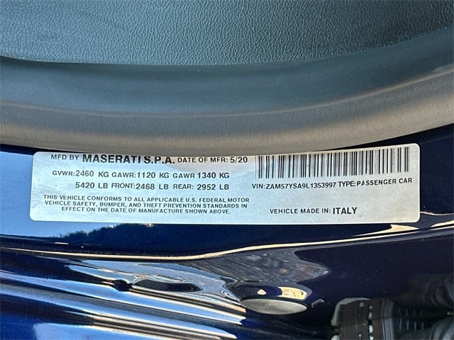 2020 Maserati Ghibli S