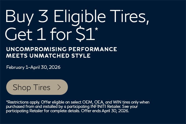 Buy 3 Eligible Tires, Get 1 for $1.