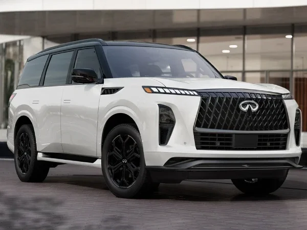 2026 INFINITI QX80 crystalline Radiant White exterior